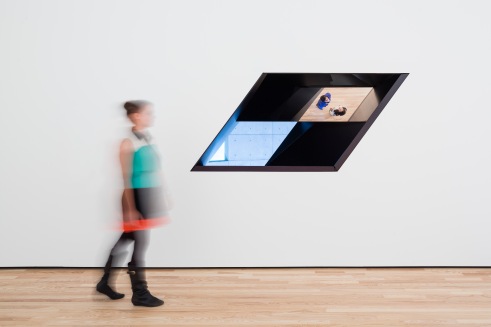 Sarah Oppenheimer. Installation view of W-120301. 2012. The Baltimore Museum of Art: Nathan L. and Suzanne F. Cohen Contemporary Art Acquisitions Endowment; and gift of the Friends of Modern and Contemporary Art, BMA 2012.1. © Sarah Oppenheimer. Photo by James Ewing. Sarah Oppenheimer. Installation view of W-120301. 2012. The Baltimore Museum of Art: Nathan L. and Suzanne F. Cohen Contemporary Art Acquisitions Endowment; and gift of the Friends of Modern and Contemporary Art, BMA 2012.1. © Sarah Oppenheimer. Photo by James Ewing.