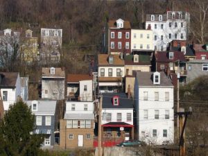 Voskamp Street Looking Onto Spring Hill Pittsburgh Houses