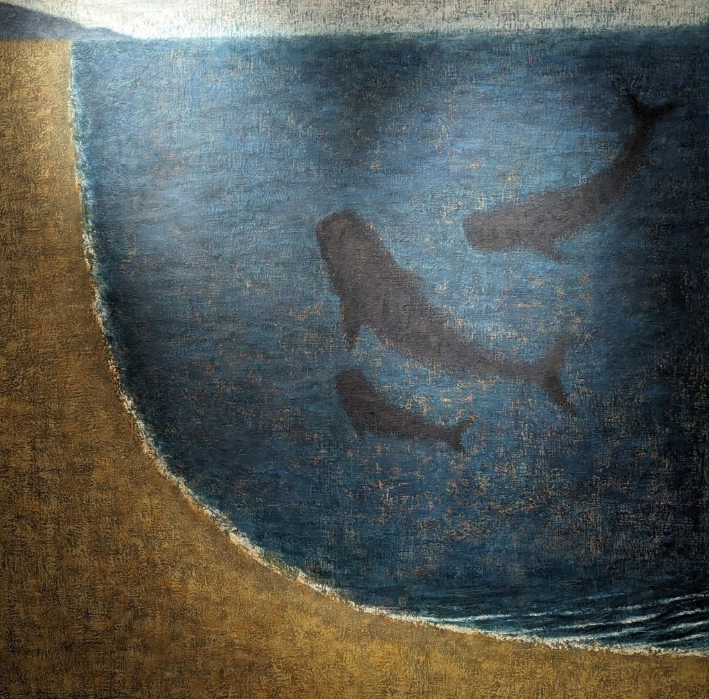 Ruth Hunter Waterstone Gallery Whale Paintiung