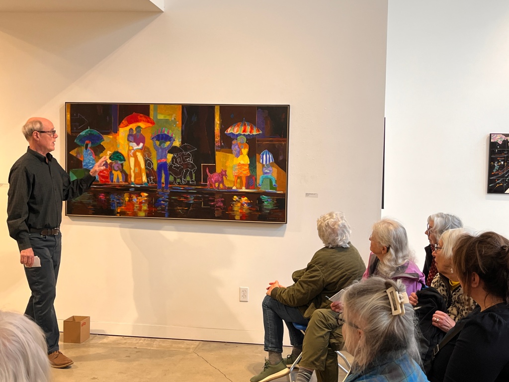 Aaron Johanthan gave a talk at Augen Gallery