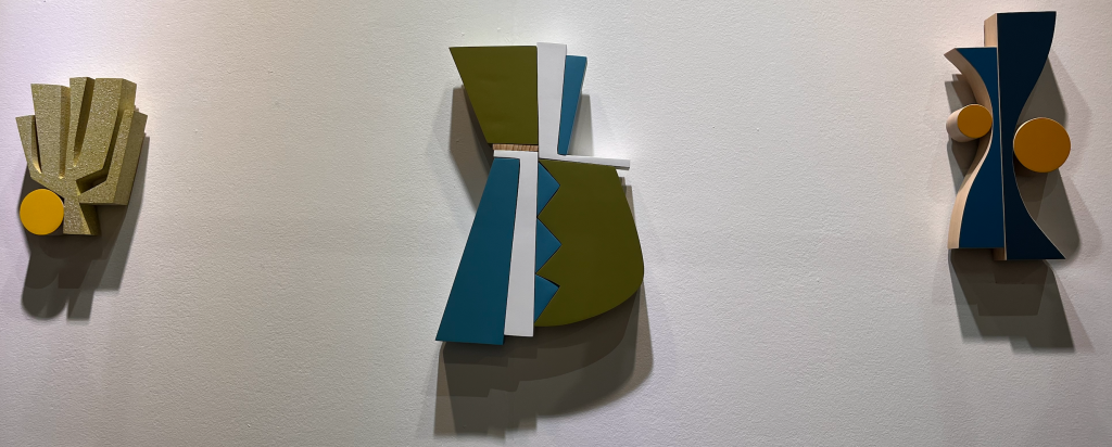 Wood wall sculptures by Scott Troxel